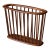 Mid Century Modern Solid Walnut Spindle Magazine Rack Stand by Arthur Umanoff For Sale