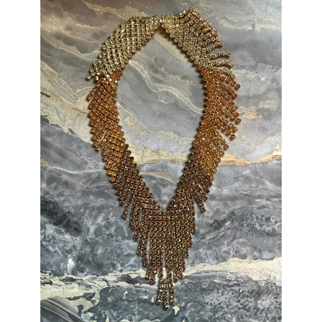 Vintage Cascading Statement Necklace For Sale - Image 10 of 12