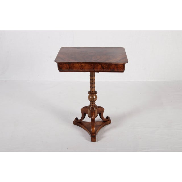 Antique Sewing Table in Walnut, 1830 For Sale - Image 12 of 18