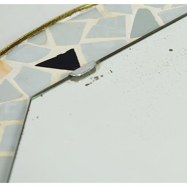 Metal Rockabilly Style Mirror, 1960s For Sale - Image 7 of 9