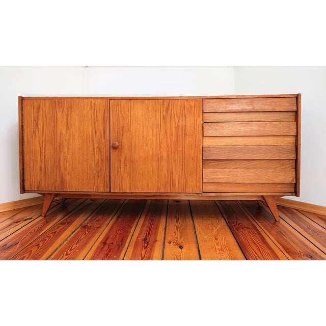 Czechoslovakian Sideboard attributed to J. Jiroutek for Interier Praha, 1960s For Sale - Image 3 of 13
