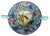 Longwy: Important Art Nouveau polychrome cloisonné and crackle enamel bowl or trinket dish, decorated with a lakeside...