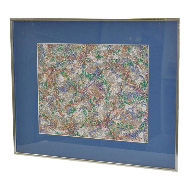 Paul Slapion "In Each of Us...All of Us #2" Mixed Media Layered Abstract C.1985 For Sale