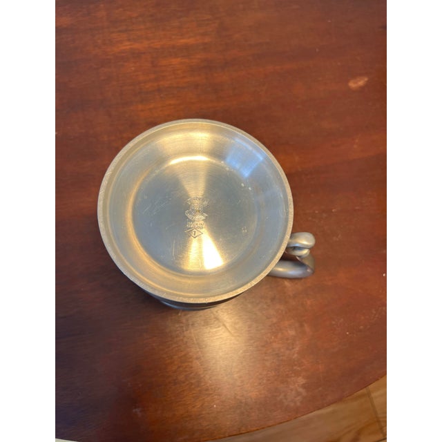 Vintage Pewter Crown & Rose Tankard . For Sale - Image 6 of 6