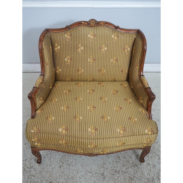 Age: Approx: 20 Years Old Details: High Quality Silk Blend Upholstery Subtle Gold Accents Extra Wide Seat Also Known As...