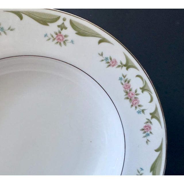 Traditional Vintage Wyndham China Soup Bowl in Lizbeth 341 Pattern 8 5/8" — Pink Roses For Sale - Image 3 of 10