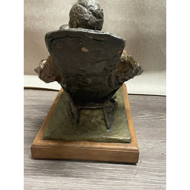 1960s Signed Helen Blair Brass Sculpture For Sale - Image 5 of 7