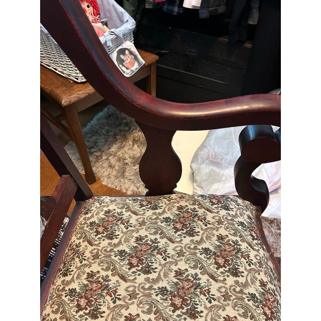 Mid 20th Century Mahogany Armchair For Sale - Image 4 of 8