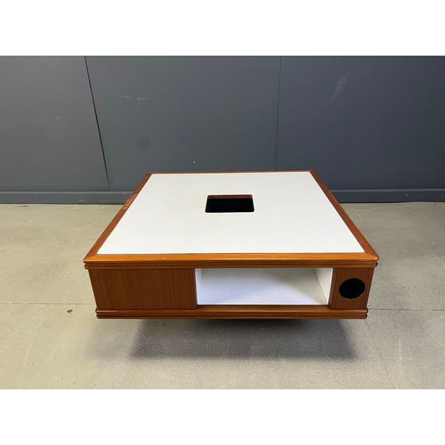 Space Age Wooden Coffee Table, 1960s, in Very Good conditions. Designed 1960 to 1969