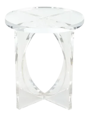 Acrylic Oval Side Table