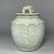 19th Century Vintage Chinese Longquan Celadon Crackle‑Glaze Lidded Jar With Animal‑Shaped Finial For Sale - Image 5 of 7