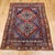 This exceptional 19th Century Turkish Anatolian village rug is a rare and visually powerful example of late Ottoman-era...