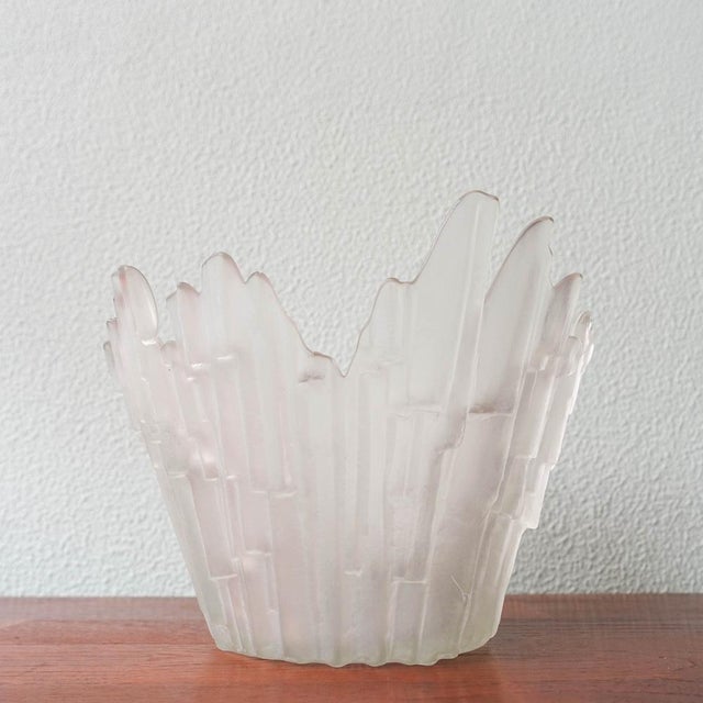 Vintage Northern Lights Glass Bowl by Tauno Wirkkala for Humppila Glass of Finland, 1970s For Sale - Image 9 of 17