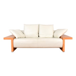 Italian Leather Sofa from Giorgetti, 1980s For Sale