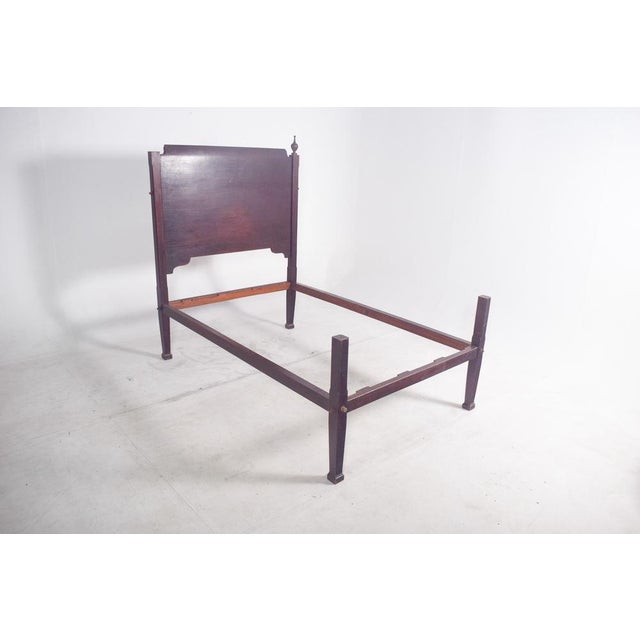 This elegant bed is a fine example of 19th-century Portuguese furniture in the D. Maria style. Crafted from solid...