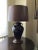 Frederick Cooper Late 20th Century Frederick Cooper Brown Glazed Urn Lamp With Textured Leatherette Drum Shade For Sale - Image 4 of 7