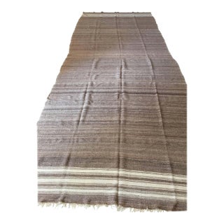 Vintage Moroccan Kilim Rug, Hand-Woven Wool, Tribal Design, 1960 For Sale