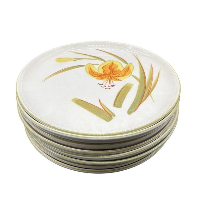1950s Mid-Century Modern "Tiger Iris" & "Tiger Lily" China Dish Set by Winfield Pottery, Set of 43 For Sale - Image 13 of 15
