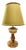 Onyx Table Lamp with Fabric Lampshade For Sale