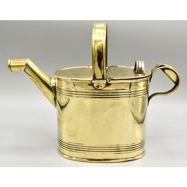 Antique English Brass Hot Water Can Chairish