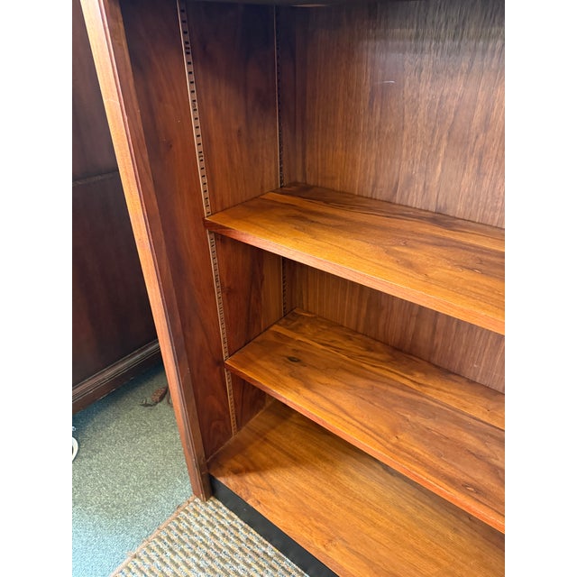 Auburn Glenn of California American Walnut Bookshelf + Drawers, Mid 20th Century For Sale - Image 8 of 12