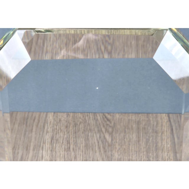 1990s Ralph Lauren Home Octagonal Faceted Crystal Table Lamp For Sale - Image 15 of 15