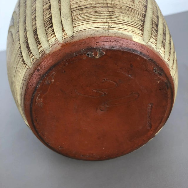 Germany Multi-Color Ceramic Pottery Vase by Franz Schwaderlapp for Sawa Ceramic, 1960s For Sale - Image 11 of 12