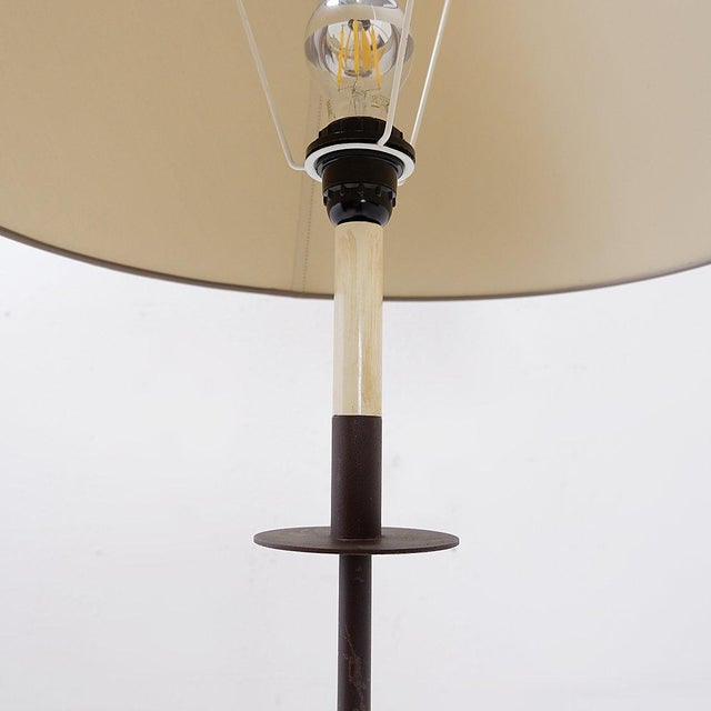 Mid-Century Height-Adjustable Floor Lamp in the style of Bergboms, 1960s For Sale - Image 12 of 14