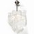Glass Mid-Century Modernist Hand-Blown Murano Angular Tronchi Glass Chandelier For Sale - Image 7 of 18