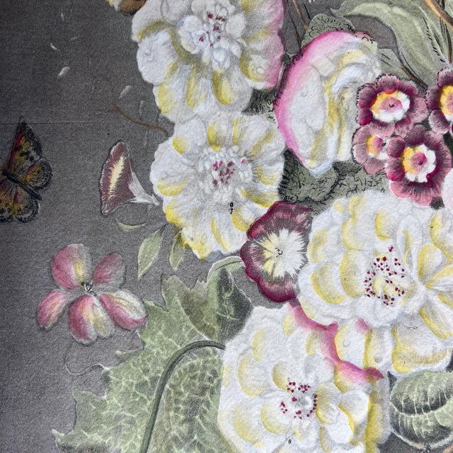 Unframed Chromolithograph Print of a Bouquet of Flowers by Joseph Nigg For Sale - Image 4 of 8