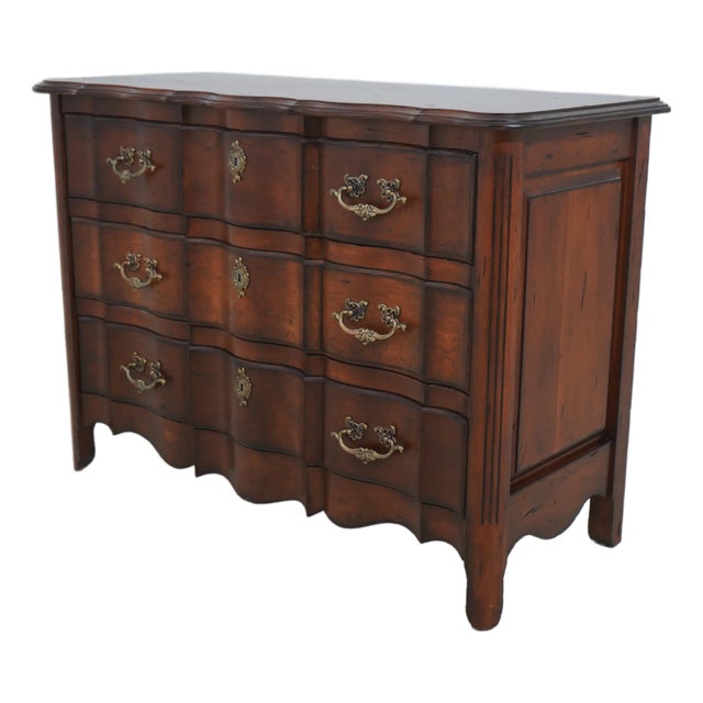 Harden Cherry Country French Commode Chest For Sale