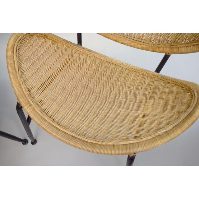 Vintage Wicker Lounge Chairs A Pair Chairish