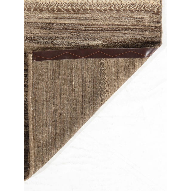 1980s 1980s Hand-Knotted Persian Gabbeh Wool Rug 6'7" X 9'1" For Sale - Image 5 of 5