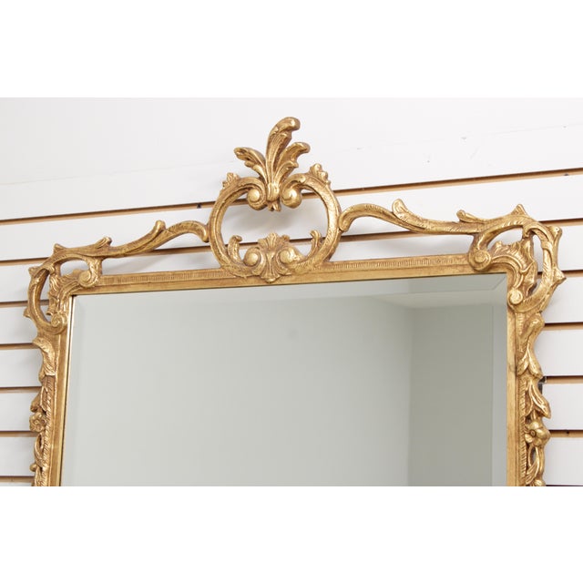 Traditional Friedman Brothers Gold Finish Ornate Mirror For Sale - Image 3 of 12