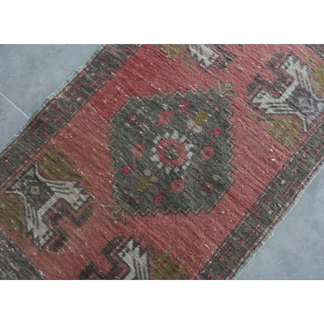 1970s Vintage Turkish Oushak Yastik Rug For Sale - Image 5 of 8
