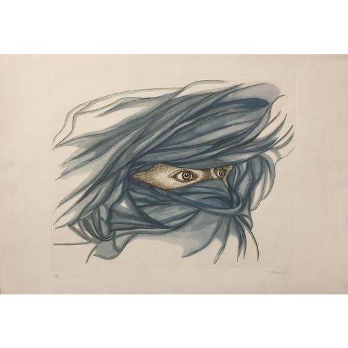 Giacomo Porzano, Arab, 1974, Etching For Sale - Image 6 of 6