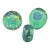 Trio of Glass Colorful Nautical Style Paperweights For Sale