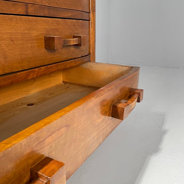 Italian Art Deco Chest of Drawers in Wood, 1930s For Sale - Image 12 of 18
