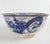 Mid 19th Century Antique Chinoiserie Blue Transferware Dragon Bowl Stapled For Sale - Image 5 of 10