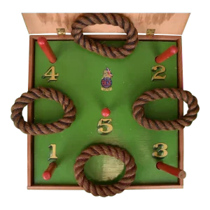 Abercrombie & Fitch 1940s Box Set of the B.G.L. Deck Quoits Made in England