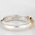 Metal 70s Ilias Lalaounis Ring Sapphire Stacking Band Sterling Silver 18k Gold Signed, Size 5 For Sale - Image 7 of 7