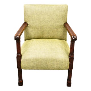 Art Deco Beech Wood Armchair, Czechoslovakia, 1930s For Sale