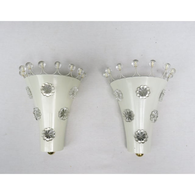 Ceiling Light and Wall Lights from L. A. Riedinger Bronzewarenfabrik Gmbh, Augsburg, 1950s, Set of 3 For Sale - Image 10 of 18