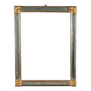 Baroque Painted and Gilded Frame For Sale