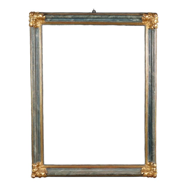 Baroque Painted and Gilded Frame For Sale