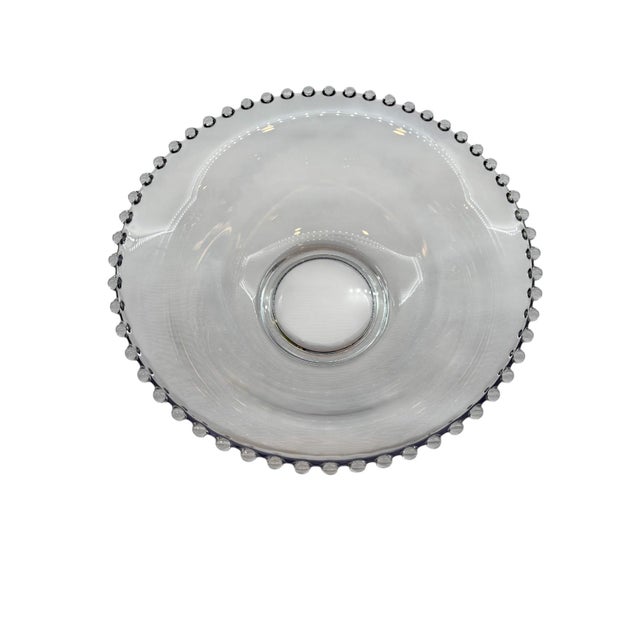 Glass Mid 20th Century Imperial Glass Candlewick 10" Serving Bowl For Sale - Image 7 of 8