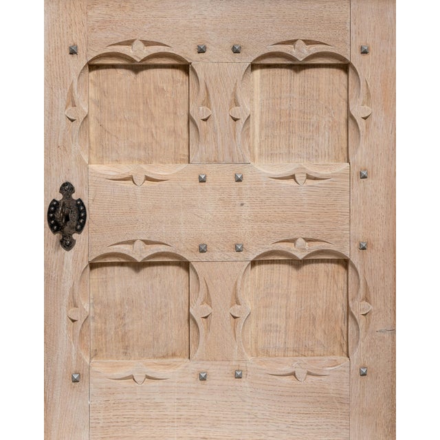 1970s French Oak Brutalist Buffet For Sale - Image 10 of 17