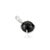 Gemstone 11.55 Ct Black Star & Zircon Dainty Drop Pendant in 925 Silver For Sale - Image 7 of 12