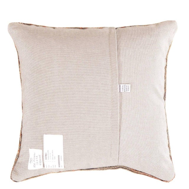 Vintage hand woven Turkish pillow. This is made of wool. Back cotton. Beautiful colors and well made. This pillow features...