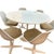 1960s Tulip Dining Set with Round Pedestal Table and Swivel Chairs by Maurice Burke for Arkana, 1960s, Set of 7 For Sale - Image 5 of 11